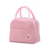 Bolsas de Almuerzo para Niños Color Sólido Aislamiento Térmico Gran Capacidad Portátil para Exteriores Bolsa de Almacenamiento de Comida para Picnic Bolsa de Lonchera para Niños
