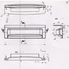 Mango de Plástico Moldeado por Inyección para Puerta de Congelador, Mango Horizontal para Muebles y Gabinetes, Mango de Plástico Universal, Accesorios para Congelador