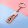 Llavero de Mensaje de Bendición Caligráfica Creativo Personalizado Divertido Texto Decoración de Mochila Estudiantil Colgante Peculiar con Acrílico