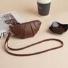 Bolsa de Tote Estilo Coreano Ins Croissant Tote Tote Tote Tote Tote Bolsa Tote Gran Capacidad Billetera para Monedas Simple Color Sólido Bolsa de Almacenamiento