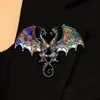 Pulseira Tecida à Mão com Dragão de Esmalte Vintage de Nicho Pulseira de Dragão Cravejada com Diamantes Transfronteiriça Europeia e Americana Joia Versátil Personalizada para Homens