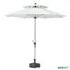 Guarda-sol de Exterior, Guarda-sol de Pátio, Guarda-sol de Sol, Guarda-sol de Barraca de Camping, Guarda-sol de Coluna Central para Proteção Solar de Jardim, Guarda-sol de Praia de Lazer com Manivela