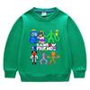 Suéter de cuello redondo de manga larga para niños y niñas, ropa de estilo coreano con dibujos animados de primavera y otoño de 2023, de algodón, para bebés, pequeños y medianos.