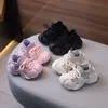 Zapatos de Coco para Niños Slip-on Tejido Fly Transpirables Zapatos Torre para Niñas Zapatilla para Niños de Primavera y Otoño Zapatos para Correr Zapatos Tipo Calcetín