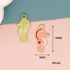Animal Marinho Transfronteiriço DIY Liga Gota de Óleo Joia Água-viva Sereia Brincos Acessórios de Cabelo Colar Pingente