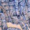 Top de Malla Difuminada Estilo Retro Chic Francés para Mujer, Nuevo para Primavera y Verano, Dulce, Sexy, Diseño Irregular de Pliegues