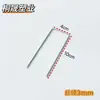Estaca de solo em forma de U aço inoxidável plugue de solo galvanizado estaca de solo para tenda externa tecido barreira de mato acessórios de jardinagem estaca de solo para mudas fixação