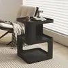 Mesa lateral de luxo leve, sofá de sala de estar para apartamento pequeno, mini mesa de centro, mesa de cabeceira para quarto, prateleira de armazenamento simples e moderna, mesa pequena