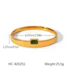 Pulseira de Aço Inoxidável Estilo Ins Europeu e Americano Banhada a Ouro 18K Pulseira Aberta Sem Desbotamento Pulseira de Aço Titânio Pulseira de Alta Qualidade Feminina