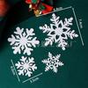 Inserts de Copo de Nieve Hechos a Medida de Fábrica para Decoraciones de Fiesta Navideña, Banderines para Pasteles de Celebración, Artículos de Venta Caliente Transfronteriza