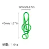 Portapapeles con Notas Musicales de Colores Transfronterizos en Stock, Marcadores Creativos con Símbolos Musicales Metálicos Recubiertos de Plástico, Directamente del Fabricante