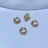Cuentas Espaciadoras Delicadas con Circonia Incrustada y Perlas de Cristal Chapadas en Oro de 14 Quilates de Alta Retención de Color Accesorios para Pulseras y Collares DIY