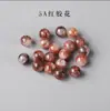 Flor de Resina Vermelha Natural Contas Soltas Pulseira de Cristal Fantasma Vermelho para Mulheres Pulseira de Múltiplas Pedras Artesanal DIY Acessório de Conta Única