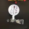 Set de insignia de alta calidad creativo de 32 mm redondo para hospital, hebilla de fácil extracción, anti-pérdida, cable de cordón retráctil para tarjeta de autobús, hebilla colgante