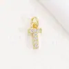Joias Populares da Amazon com Zircônia Pingente com Letra do Alfabeto Inglês Acessórios DIY Colar Joias Artesanais Atacado
