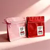 Bolsa de pie con sellado de ocho lados de papel de aluminio para té, snacks liofilizados para mascotas, bolsa sellada para granos de café con válvula, bolsa de alimentos en forma de cubo
