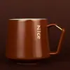 Taza de Cerámica Creativa Ins Nórdica Taza de Café Oficina Taza de Té con Flores Taza de Agua para Pareja Caja de Regalo Festiva Set