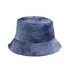 Sombrero de Pescador con Nuevo Patrón de Pintura a Tinta Estilo Ins Europeo y Americano para Hombres y Mujeres, Moda Callejera, Sombrero de Cubeta Tie-Dye de Doble Cara, Sombrero para el Sol