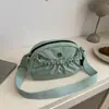 Nova Bolsa Transversal Celular Ombro Único Plissada 2025 para Mulheres, Bolsa Transversal Versátil Impermeável em Tecido de Nylon, Bolsa Casual Multicor