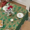 Mantel de encaje, decoración de bandera americana, mantel de comedor verde, mantel al por mayor, mantel de Navidad, fabricante de manteles, fábrica de telas para fiestas