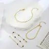 Set de Pulseras de Lujo Ligero con Forma de Corazón Hueco Transfronterizo Europeo y Americano Cadena de Clip de Papel Multicapa Diseño Simple Joyería para Mano de Mujer