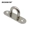 Hebilla Ovalada de Acero Inoxidable para Puerta Placa Colgante Hebilla de Fijación Base de Perno de Barco Hebilla Base