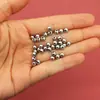 Cuentas Esféricas Sueltas de Acero Inoxidable Pulido de Alta Precisión para Pulseras y Collares, Cuentas Espaciadoras Sólidas con Agujero Pasante, Accesorios para Joyería DIY