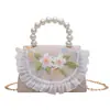Nuevo bolso de mano mini de perlas estilo retro chino, monedero moderno y versátil 2026, bolso de princesa Hanfu para niñas