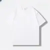 Camiseta de peso pesado de 300 g con hombros caídos para hombre y mujer, cuello redondo, algodón puro, color liso, manga corta, top de talla grande, estilo para parejas, directo del fabricante