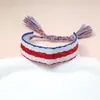Europa e Estados Unidos popular rebite estrela de cinco pontas carta de amor bordado pulseira pulseira trançada D casa pulseira atacado transfronteiriço