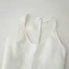 Ropa de Mujer Transfronteriza Verano 2026 Estilo Europeo y Americano Moda Callejera Ajuste Delgado Top sin Mangas de Cuello Halter para Mujer M6013