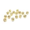 Cuentas huecas con retención de color de oro de 14K, cuentas de calabaza hechas a mano, accesorios de joyería DIY, material para cuentas de collar y pulsera, cuentas de oro