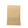 En stock 14*20 HD embalaje de papel Kraft autosoportado bolsa autosellable té ventana HD bolsa plana comida autosellable