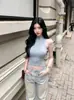 Fart ShpHaijie Diario Chaleco sin Mangas de Canalé de Cuello Medio Alto Elástico para Mujer Top Corto que Ceñe la Cintura