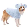 Roupas Novas para Pets Outono e Inverno Pelúcia Cartoon 3D Roupas para Cães Grandes Roupas Quentes de Lã de Duas Pernas Roupas para Cães Golden Retriever