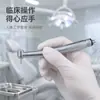 Pieza de Mano Dental de Alta Velocidad con Antirretorno Cromada de Acero con Luz de Cuatro Orificios Estándar Botón Pulsador de Tres Puntos Pieza de Mano para Taladro Dental
