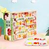 Bandeja de frutas fudge Explosões da internet Gummy QQ Presente de Natal Frutas 3D durião mangostão lanches de frutas