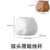 Poppy Novo Produto Transfronteiriço Pote de Armazenamento Coruja Molde de Silicone DIY Aromaterapia Gesso Vela Copo Molde de Resina