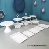 Suporte de mesa para sobremesas, pratos, expositores, enfeites, bandeja para lanches e frutas, decoração de casamento, mesa de centro para sala de estar, prato de frutas personalizado