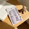 Set de Peines con Estampado de Dibujos Animados de Tres Piezas, Peine Lindo para Niños con Dientes Finos y Cola Puntiaguda, Set de Peines de Peluquería Mini Portátil
