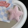 Dulce pasador de estrella de peluche japonés clip lindo para flequillo de estudiante clip lateral versátil de otoño e invierno pasador y2k tocado