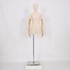 Tienda de ropa modelo de lino de bambú accesorios muñeca de medio cuerpo estilo coreano maniquí maniquí de plomo soporte para modelo soporte para exhibición en ventana