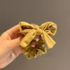 Versão Coreana de Prendedor de Cabelo de Veludo Novo Dongdaemun com Laço Tridimensional para Mulheres, Acessório de Cabelo Doce de Alto Padrão para Coque