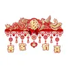 Cortina de Puerta de Boda con Símbolos de Matrimonio Feliz, Decoración para la Habitación de los Novios, Pegatinas para la Puerta de Entrada del Dormitorio, Decoraciones de Boda, Guirnaldas de Dragón y Fénix