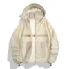 Ropa de Protección Solar para Pareja de Ciclismo al Aire Libre, Chaqueta Ligera Unisex para Montañismo, Sombrero de Sol Transpirable de Seda de Hielo con Protección UV