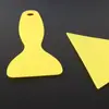 Herramienta Rascador Amarillo Pequeño para Aplicación de Película para Coche, Rascador Triangular, Rascador Pequeño de Plástico, Específicamente para Prevenir que los Bordes de las Calcomanías se Enrollen