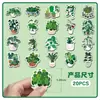 20 Piezas de Pegatinas Magnéticas Suaves para Refrigerador de Plantas Verdes Transfronterizas Pequeñas Frescas Verdes en Maceta DIY Decorativas Magnéticas Pegatinas Magnéticas