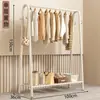 Perchero de Pie para Dormitorio, Perchero Simple, Colgador de Ropa, Estante de Almacenamiento Interior, Barra para Secar Ropa