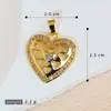 Serie Transfronteriza Corazón Retro Accesorios para Colgante DIY Pendientes Colgantes Pendientes de Tachuela de Lujo Ligero Accesorios Colgante Individual