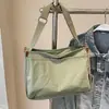 Bolsa de Lona para Mujer 2026 Primavera Verano Nueva Elegante Sencilla Versátil de Hombro Cruzada Casual Bolso Tote Escolar